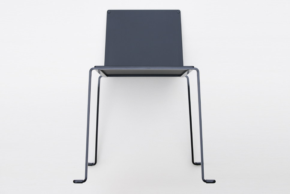 indoor outdoor chair modern minimalist style in steel color black satin